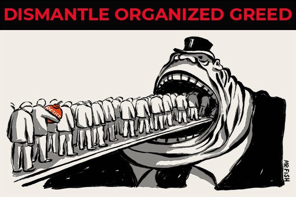 We now know that corporations were directly responsible for 53% of inflation. This #Greedflation is infecting the USA, and sucking the lifeblood of poor and working class folk. And while consumers are still paying 25% more for groceries than two years ago, corporate cartels and