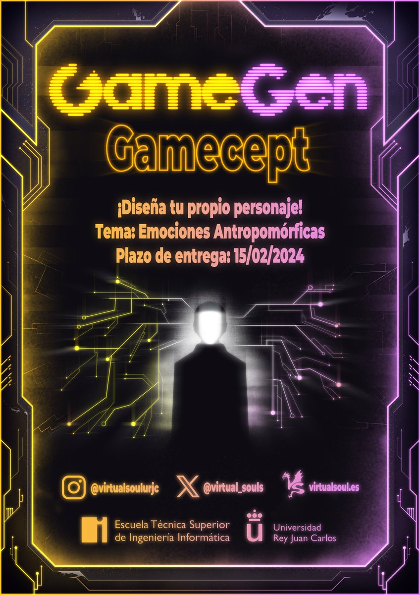 ¿Emocionado, ansioso, alegre? 
¡Alegre porque regresa el GameCept, el concurso de concept Art de Virtual Soul! Estabamos ansiosos por anunciar la tematica de este año... 
¡Emociones antropomórficas!
Emocionantes premios en dos categorrias diferentes, ¡Participa hasta el 15/02!👇