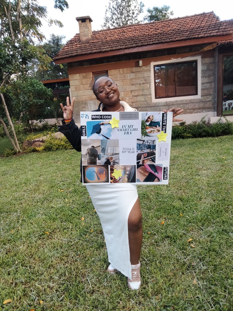 kavyu_jemimah's tweet photo. Today was really fun...enjoyed every bit of it!!..Made a vision board for the first time and it turned out really cute!..now let me go use this creativity in making nice UIs for my projects 😂😂😂
@TechSistersKE  @plugworkafrica 
#techsisterskenya
#womenintech
#visonboards2024 https://t.co/kwwNw2yM2y