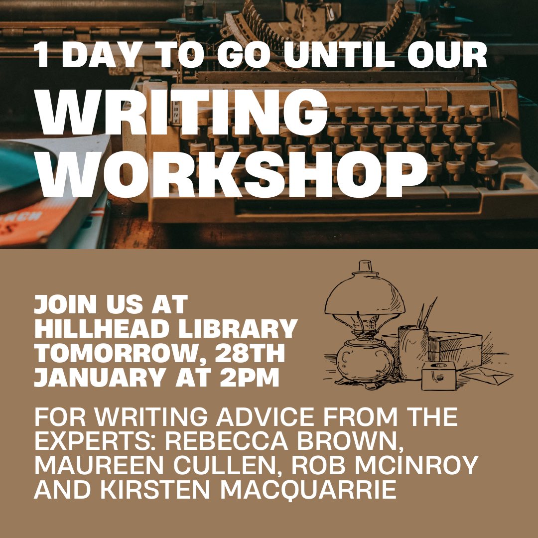 No matter your experience or preferred genre of writing, we hope to see you there to take the next step in improving your writing journey! 

#ringwoodpublishing #glasgow #writing #writingworkshop #glasgowtiktok #whattodoinglasgow #scotland 
#scottishwriters #writers