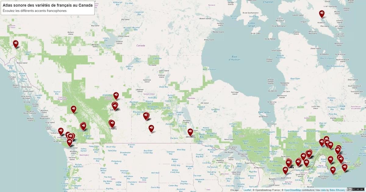 Pour entendre des #accents #francophones du Canada, naviguez dans l’Atlas sonore des variétés de français au Canada! Cet outil aide à saisir la diversité du #français parlé en Amérique du Nord 👇 atlas-sonore.fhis.ubc.ca