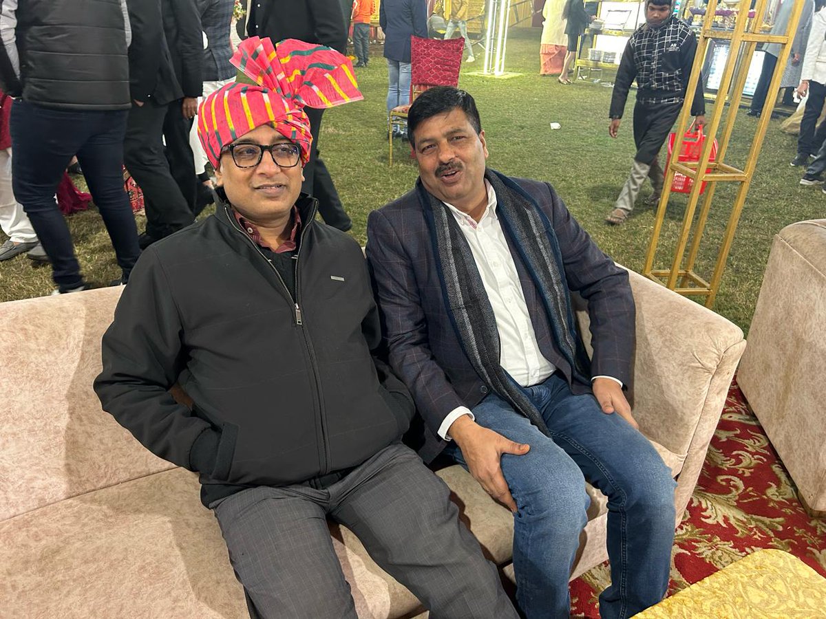 With my colleague <a href="/VidhiSinghlko/">Vidhi Singh</a> at a wedding in Lucknow