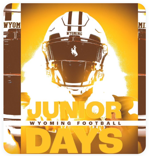 Thank you @CoachBHen and @wyo_football for the Junior Day invite to Laradise! Looking very forward to being back on the Wyo campus!