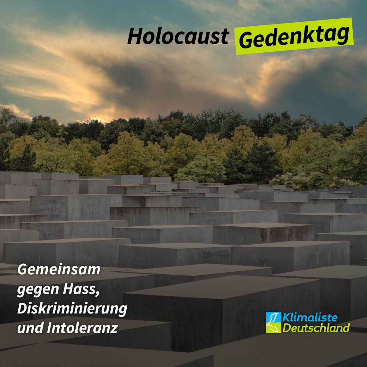 KL_Deutschland's tweet photo. Heute, am #HolocaustGedenktag, gedenken wir aller Verfolgten und Opfer des Nationalsozialismus.
Wir erinnern an Millionen Menschen, die während des Holocausts ihr Leben verloren haben. Lasst uns gemeinsam gegen Hass, Diskriminierung und Intoleranz kämpfen. #niewieder https://t.co/UejeuVkCWP