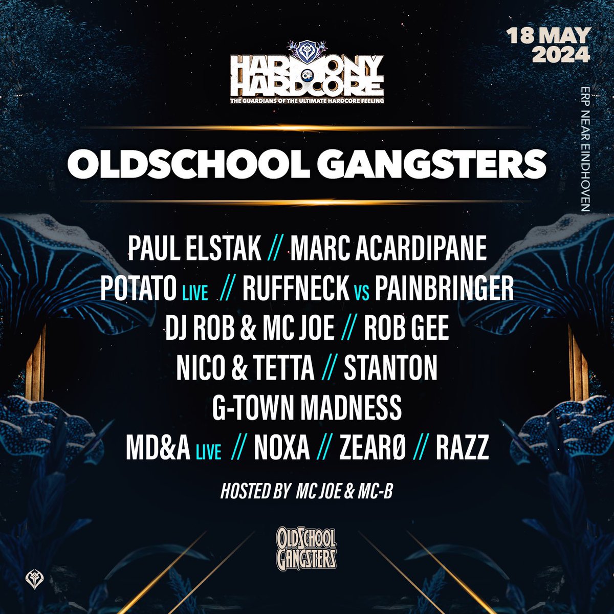 TheRealRobGEE's tweet image. Hello My Fellow Gabbers! It is with great honor that I announce; I will be pLaying @HOHfestival at the @OSGangster stage for the very 1st time ever. I will bring with me the sweet sounds of my special Gabber made in The USA. 
Tickets Here: harmonyofhardcore.nl/tickets/ #Gabber #RobGEE