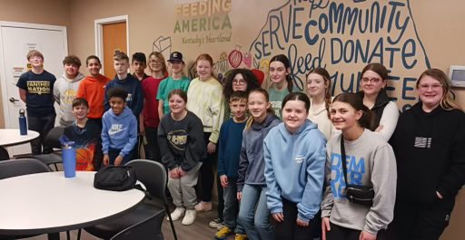 TKStonePanthers's tweet photo. TKS Beta braved the nasty weather this morning to volunteer at Feeding America. https://t.co/Jbm593Pvb4