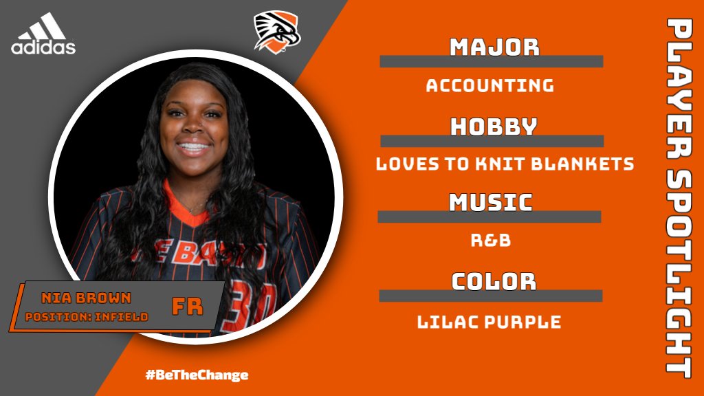 Our next player spotlight goes to @niabrown2023. Nia is a freshman that will catch and play 3rd for us. Nia has grown so much since she stepped foot on campus. Excited to watch her strive this season. #6Days #BeTheChange