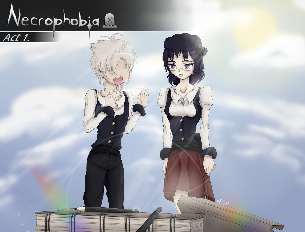 _SapphireComics's tweet photo. Necrophobia, Act 1 ~ (Coming soon...) #visualnovel #horror #indiegame #art https://t.co/jpnA87Tb26