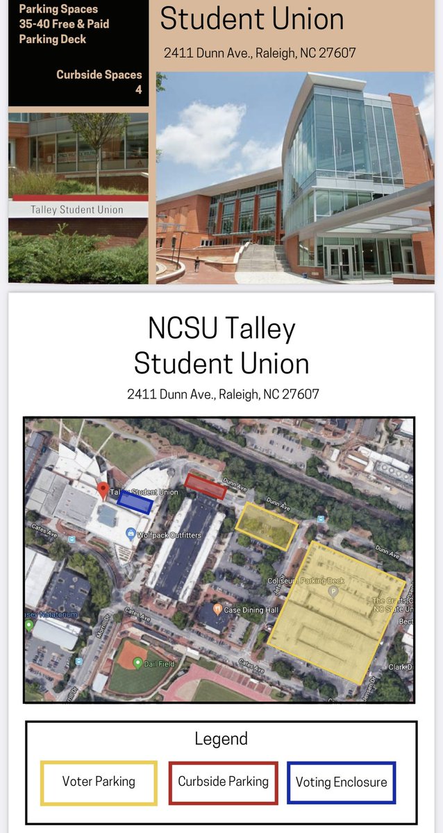 Good early voting news: Wake Co early voting site at NCSU Talley Student Center will be in 2,450 square foot first floor room rather than 1,300 square feet on the second floor as in 2022 and originally planned for the primary (Wake has 13 sites) wake.gov/departments-go… #wakepol
