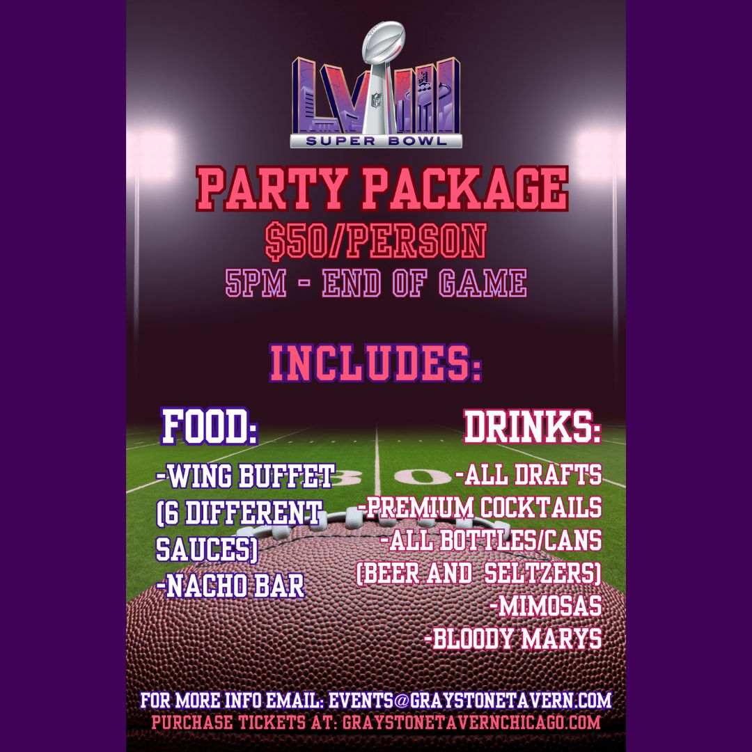 HAVE ANY SUPER BOWL PLANS YET?!
Well now you do!
Come spend it with us and one of our best deals of the season.