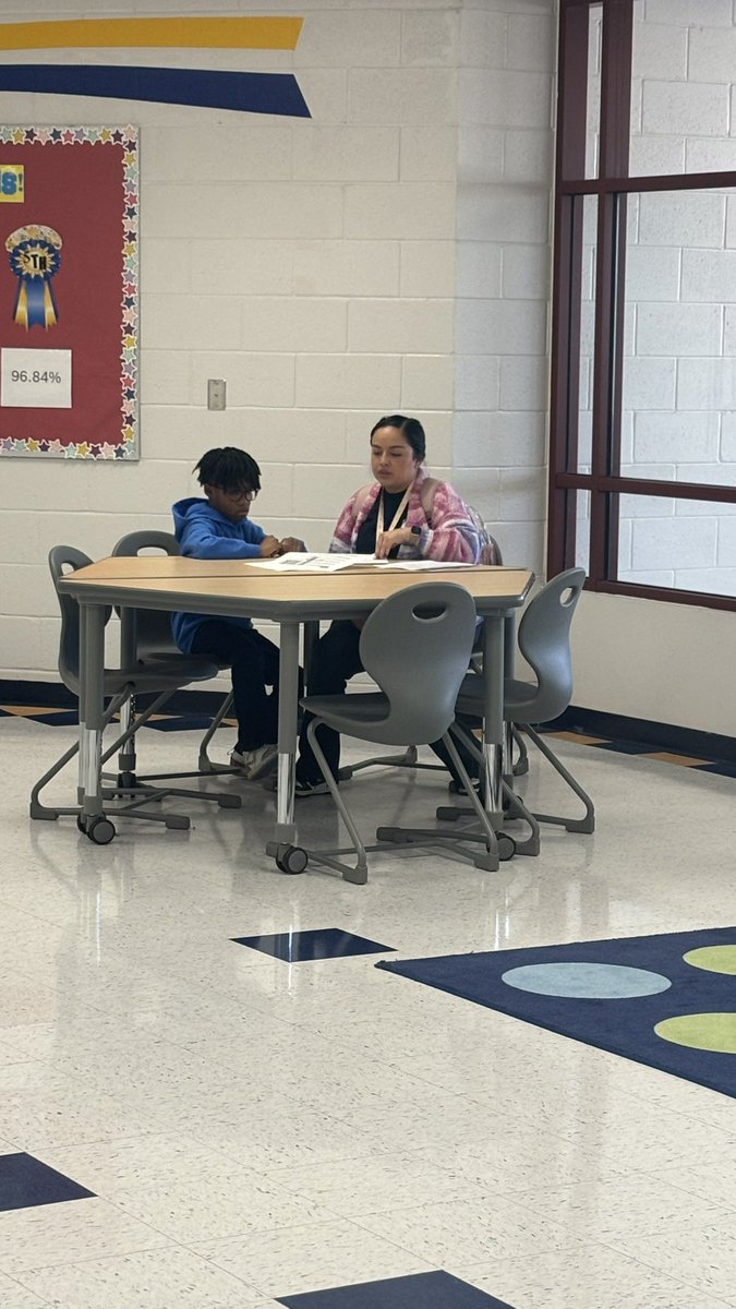 Teaching from the 💖 @kmariscal_lces having the most heartwarming convo with one of our stars. Motivating, encouraging, and acknowledging his hard work. #TurnItUp #TeamSISD #teachingfromtheheart