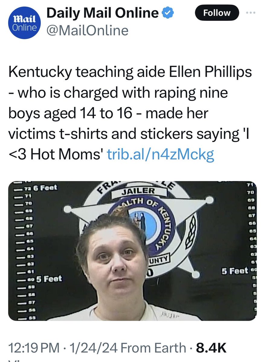 Danville teacher accused of raping teenage boys. This is the same Danville that allowed students to protest SB150. 

x.com/mailonline/sta…