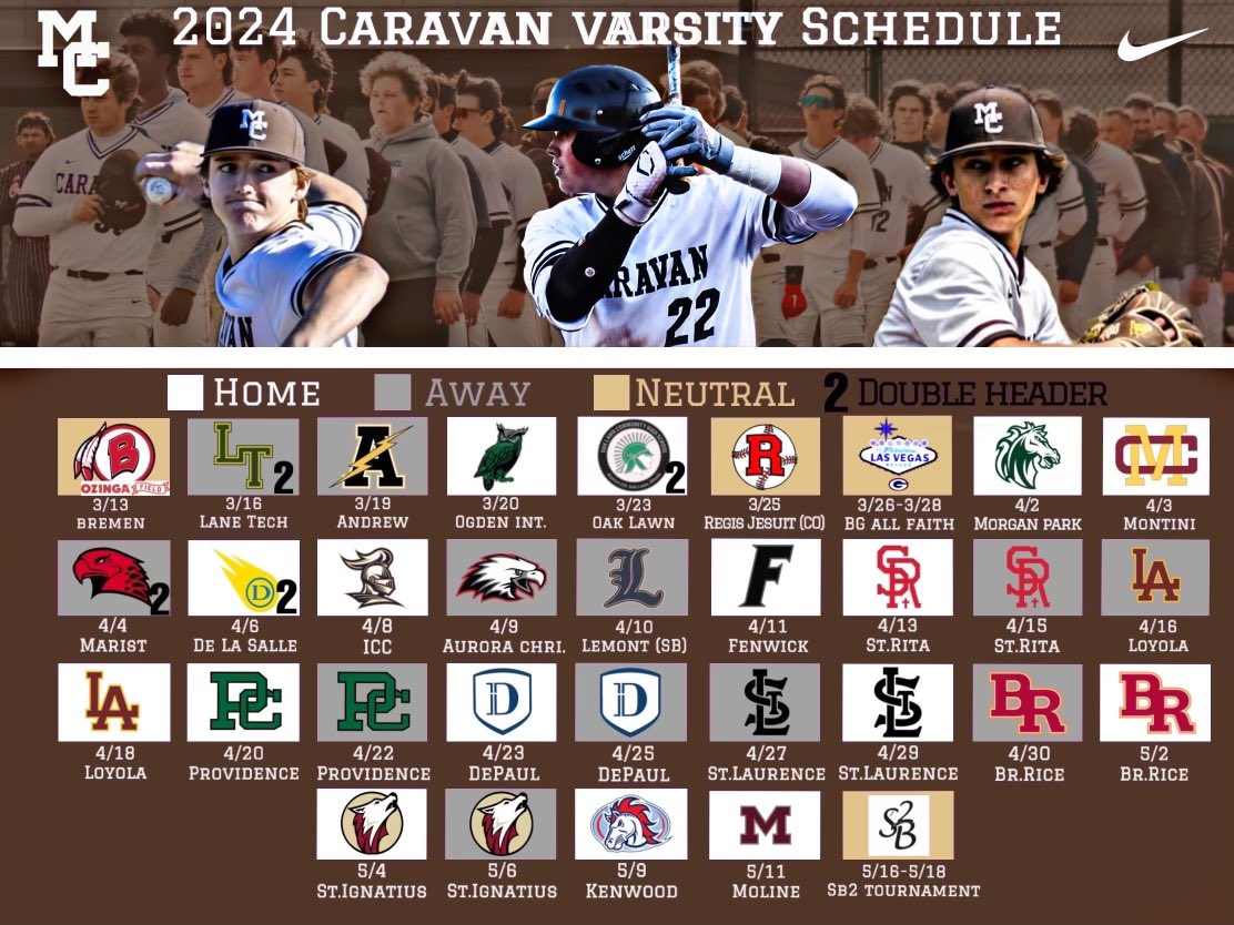 2024 Varsity Baseball Schedule.
46 days until opening day at Ozinga Field vs Bremen.
@PBRIllinois
