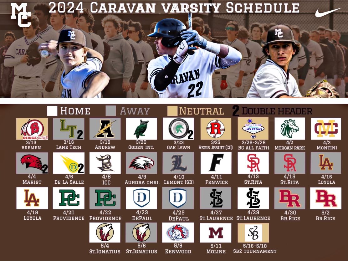 2024 Varsity Baseball Schedule. 46 days until opening day at Ozinga Field vs Bremen. @PBRIllinois