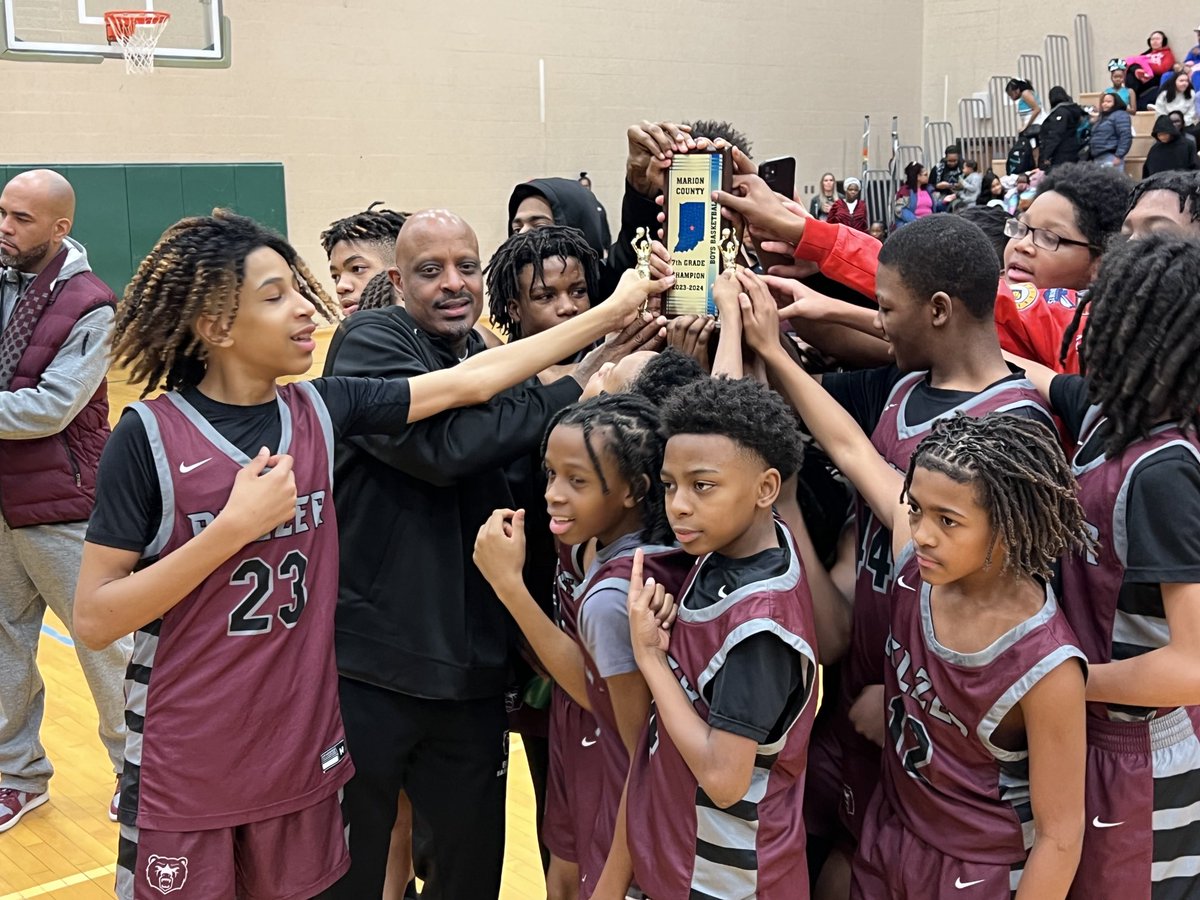 BelzerBears's tweet photo. Congratulations 7th grade boys basketball team for finishing their journey undefeated 21-0! MIIC &amp; Marion County CHAMPIONS w/ a win over New Augusta! SUPER PROUD OF YOU! Developing CHAMPIONS in the Classroom, Community, &amp; in the fields of Competition-The Belzer Way! Go Bears! https://t.co/awfRxizlDR