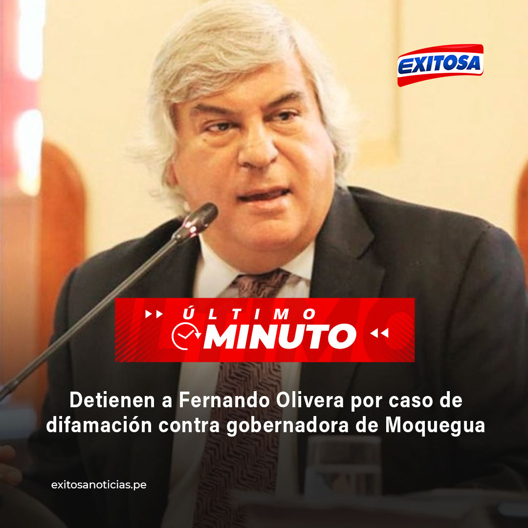 exitosape's tweet photo. 🔴🔵 #LOÚLTIMO 🚨 | El excongresista Fernando Olivera fue detenido y llevado a la División de Requisitorias de la PNP en el marco de un presunto caso de difamación contra la gobernadora de Moquegua, Gilia Gutiérrez. 

🌐Más información: https://t.co/thokv9fFaL https://t.co/f7qbKGI014
