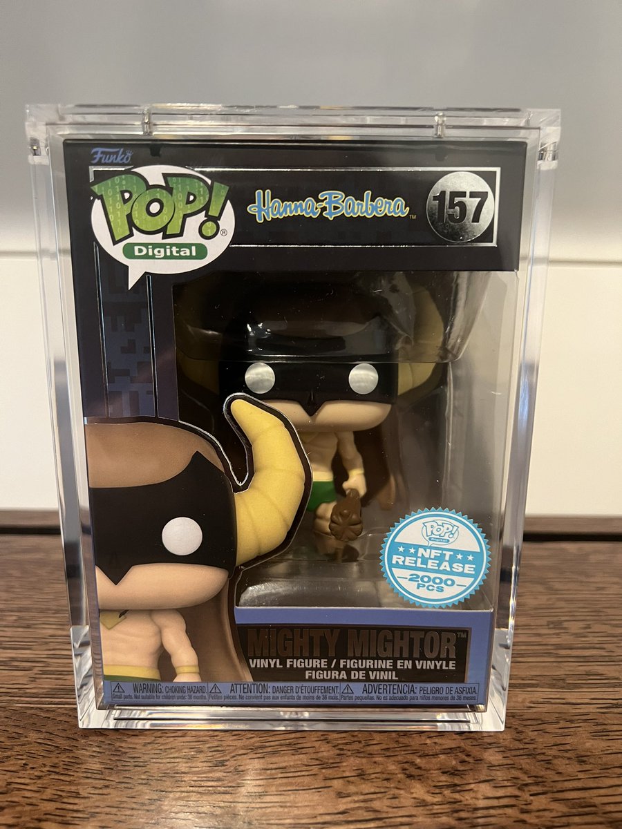wildfortoys's tweet image. Ok Funko Family, 1st giveaway of 2024! 1 winner will receive the “Funko Pop! Digital - Hanna-Barbera: Mighty Mightor #157” physical NFT in PopShield armor! To enter to win, follow+tag 2 friends+retweet+like. Winner will be picked 2/3! #Funko #NFT #WildForToys #FunkoPopDigital
