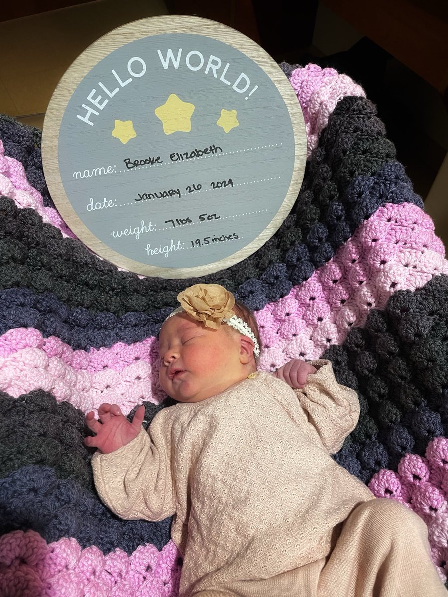 Brooke Elizabeth Schildmeier made her grand entrance yesterday. ⁦<a href="/sarahschildy/">Sarah Schildy</a>⁩
