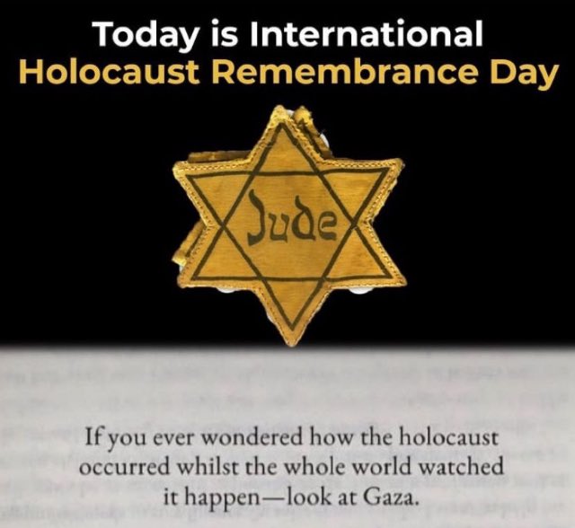 @EmCohen_ The International Holocaust Remembrance Day, is an international memorial day on 27 January that commemorates the victims of the Holocaust, which resulted in the genocide of one third of the Jewish people, along with countless members of other minorities by Nazi Germany between