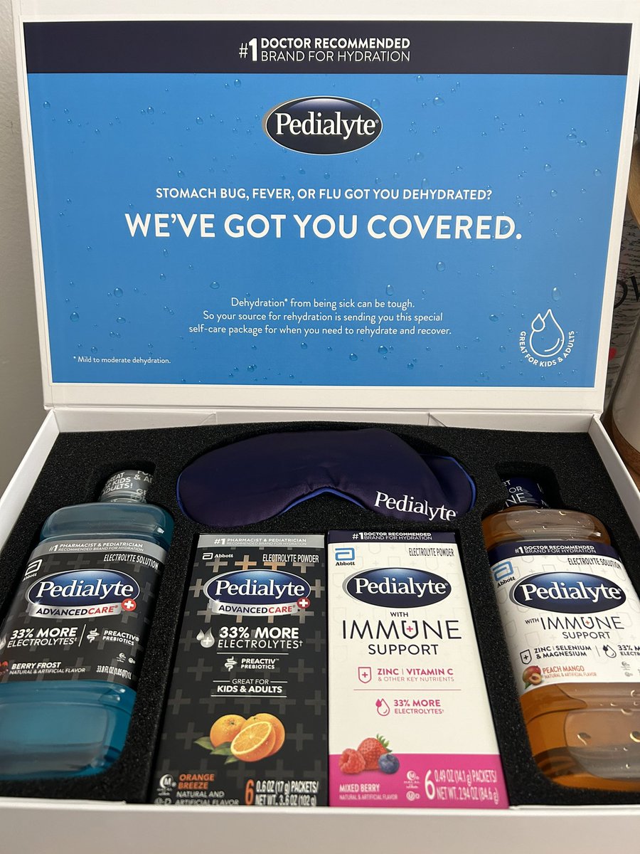 A perfectly timed package such as this 🤌🏻🤌🏻🤌🏻 they say if you love what you do you never work a day in your life <a href="/pedialyte/">Pedialyte US</a> #teampedialyte #gift