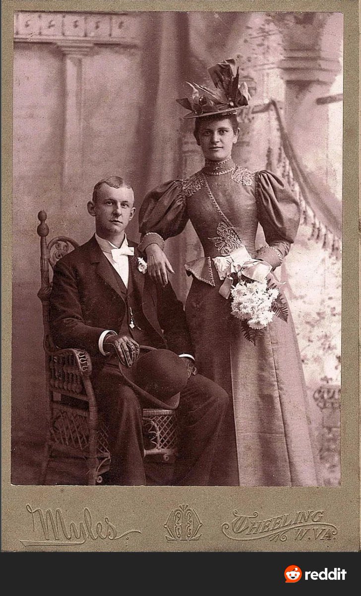 Wedding photo, 1896, West Virginia
