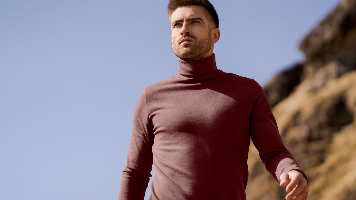 Rollkragen in vielen unterschiedlichen Farben. Nachhaltig, #MadeinGermany bit.ly/3GL4AwI 
 #TRIGEMA