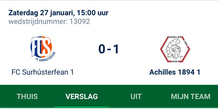 Met de hoofdtrainer op de lange latten, als inval hoofdtrainer 3 hele belangrijke punten gepakt. Als inval trainer nog steeds ongeslagen! <a href="/achilleszat1/">Achilles Zaterdag 1</a>
