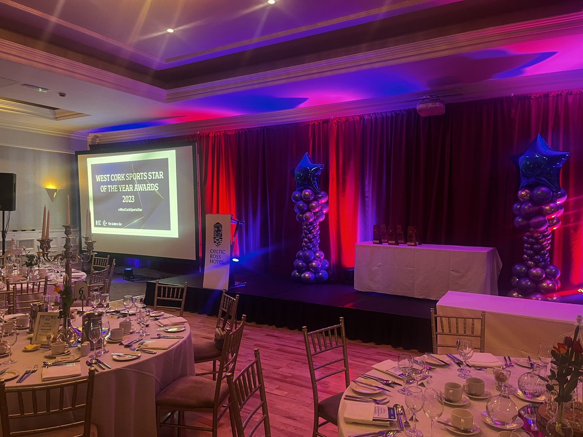 The stage is set and we are ready to go 🙌⭐️ #westcorksportsstar <a href="/C103Cork/">C103</a> <a href="/SouthernStarIRL/">The Southern Star</a>