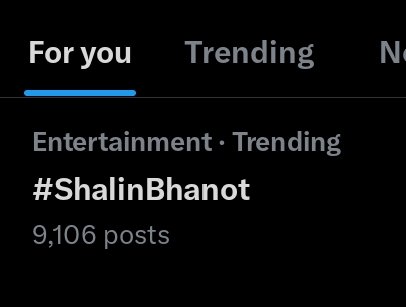 Lord #ShalinBhanot is trending with more than 9k+ tweets.
#ShalinKiSena #Shalin #AbhishekKumar