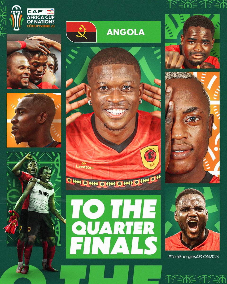 𝐐𝐔𝐀𝐋𝐈𝐅𝐈𝐄𝐃! ✅

🇦🇴 Angola adds one more page to its #TotalEnergiesAFCON2023 book! 🔥