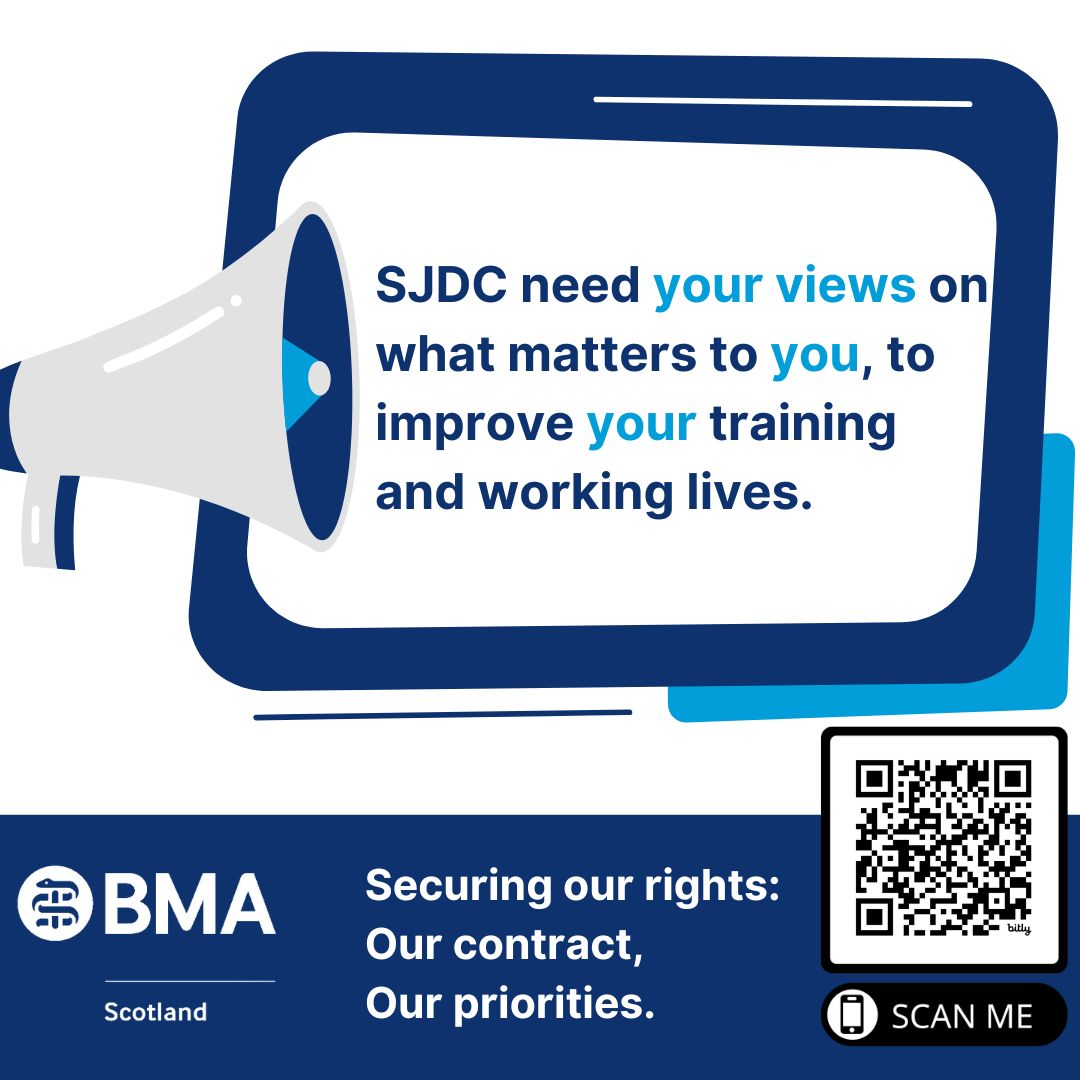 🏴󠁧󠁢󠁳󠁣󠁴󠁿Scottish (Junior) Doctors🏴󠁧󠁢󠁳󠁣󠁴󠁿 This weekend, after voting for your ARM reps, keep engaging with @BMAScotland Make your voice heard in the biggest contract overhaul we've seen in 20+ years This contract will last just as long Lets get it right together: surveymonkey.com/r/JDcontract_