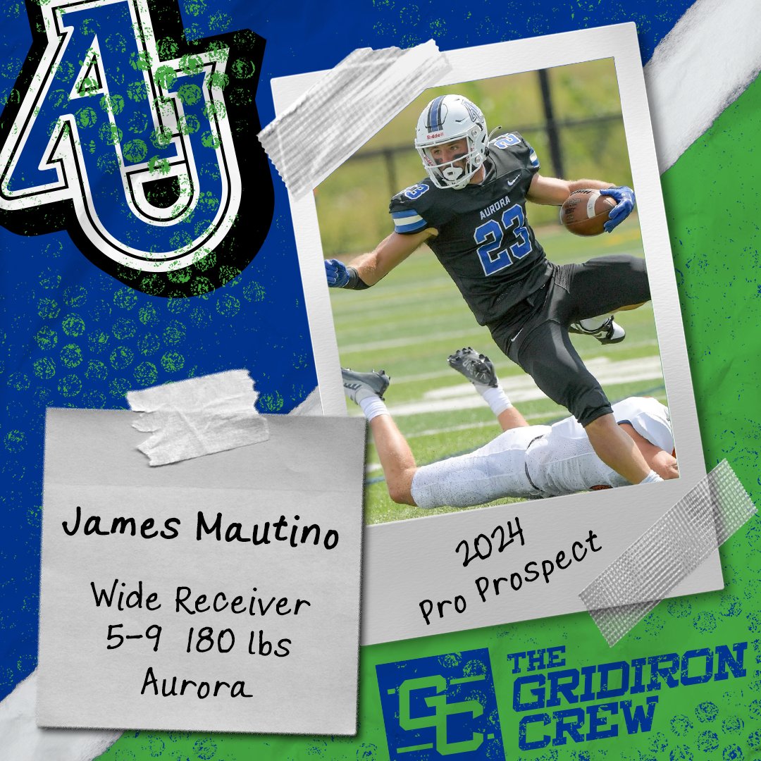 ⚠️ Attention Pro Scouts, Coaches, and GMs ⚠️ You need to look at 2024 Pro Prospect, James Mautino @J_Mautino7, a WR/RS/ST from @AU_SpartanFB 👀 See our Interview: thegridironcrew.com/james-mautino-… #2024ProProspect #DraftTwitter #NFLDraft #NFL #CFLDraft #CFL #ProFootball 🏈