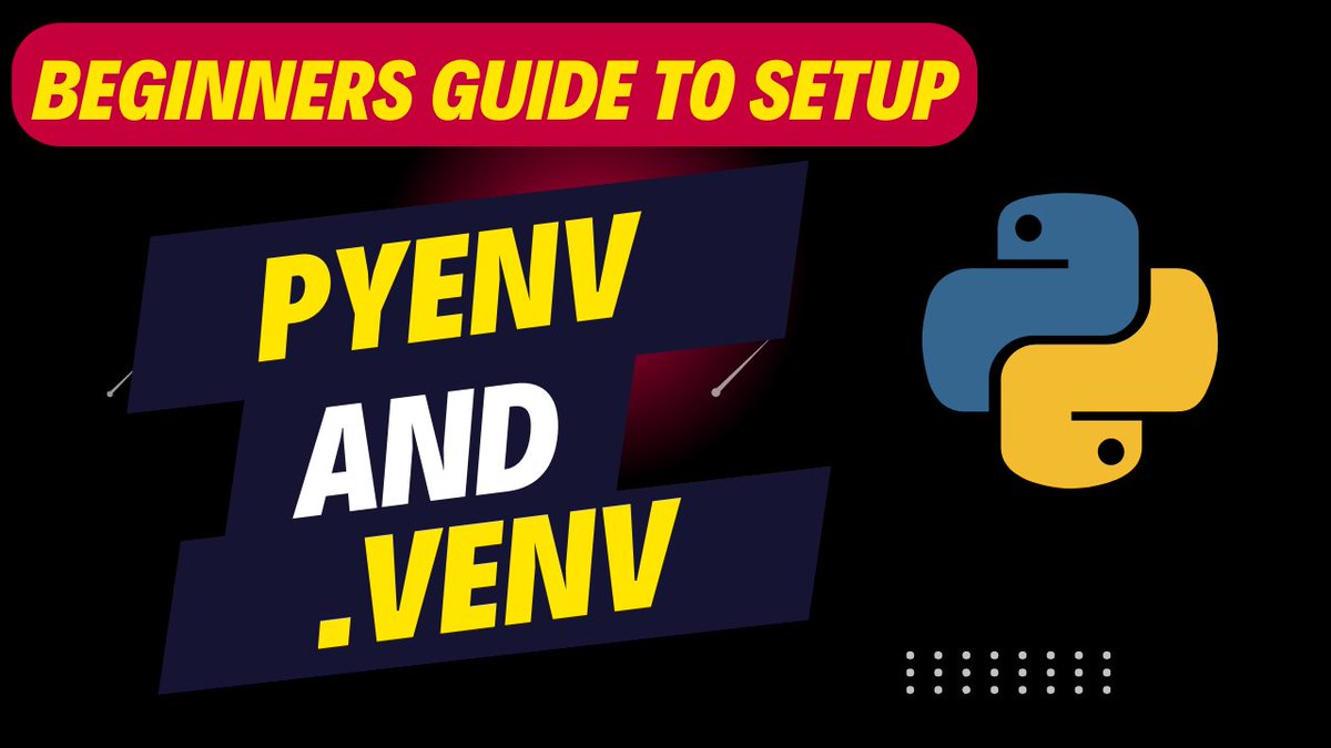 mesudarshan's tweet image. How To Easily Manage Multiple Versions of Python and Create Virtual Environment ( Beginner&apos;s Guide)

Youtube: youtu.be/Qea7kNQh-xI

#multipleversionsofpython #virtualenvironment #pyenv #venv #python