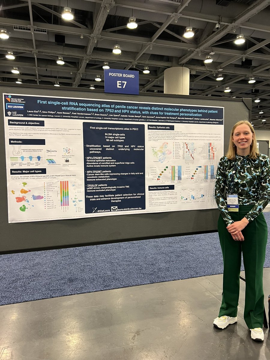 Excited to unveil the biological landscape of penile cancer at <a href="/ASCO/">ASCO</a> #GU24. Stop by poster board E7 for a journey into the penile cancer single-cell RNA sequencing wonderland 🧬🔬 
Big shoutout to <a href="/MaartenAlbersen/">Maarten Albersen</a> for all the guidance 🙏🏼