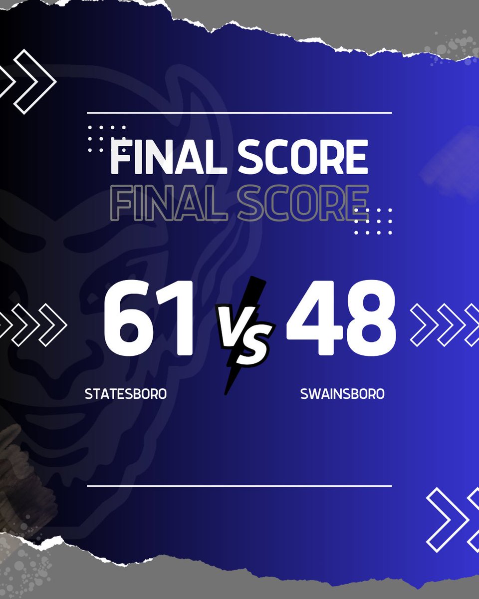 🚨FINAL🚨

Reya Johnson 29p 11r 2s 4a
Maggie O’Neil 12p 2r 
Shanaria White 6p 2s 3a
Demia Hartwell 6p 3r
Alyssa Staten 17r 2a 3b
#LadyBlueDevils🏀