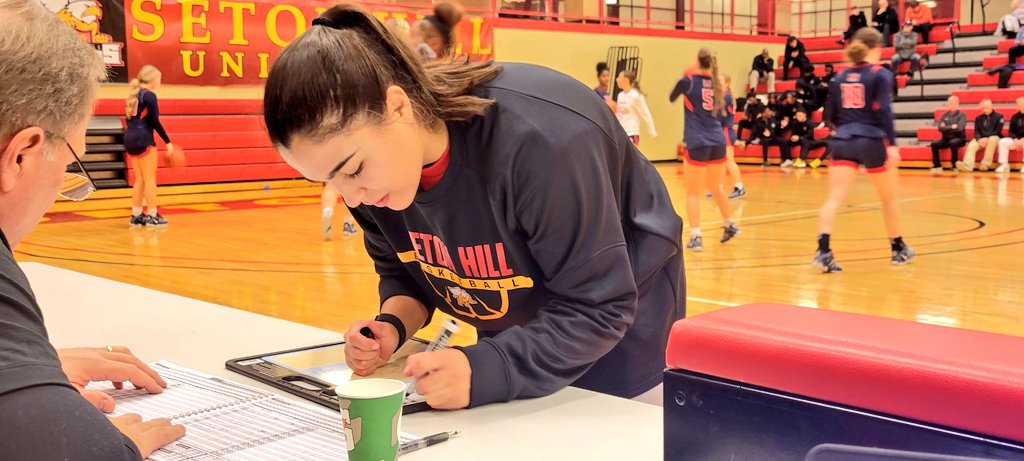 BillBeckner's tweet photo. Bella Skatell knows this place well. 

The grad basketball player at Seton Hill is also an assistant coach for Greensburg Central Catholic, her alma mater. 

Her dad is head coach Chris Skatell. 

@GriffinsSports @GCC_GBB @SetonHillWBB @TribLiveHSSN @BellaSkatell https://t.co/4UK9pKUtp3