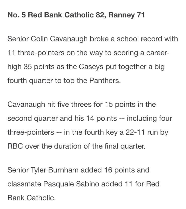 Great win for RBC over Ranney today 82-71. @ShoreSportsNet <a href="/Matt_Manley/">Matt Manley</a> @CarelliAlt