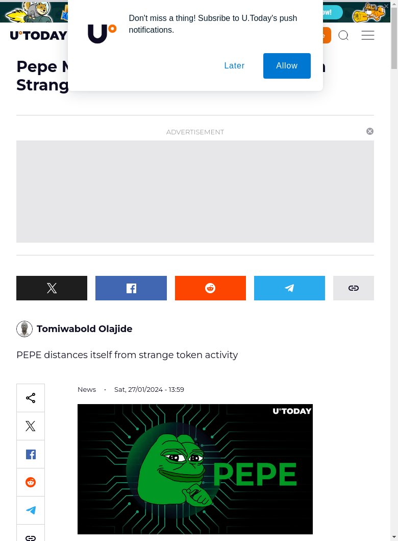 rayan_bibiloni's tweet image. BREAKING NEWS :  Clarification on strange PEPE token transactions, bringing transparency to the cryptocurrency market. cryptoeco.net/tw/5908.html  #PepeToken #CryptoTransactions #Cryptocurrency