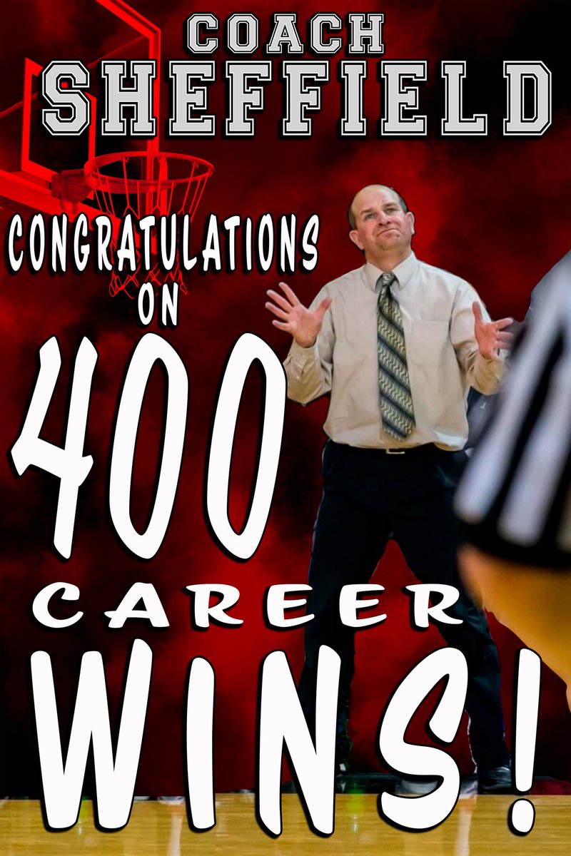 Today’s boys basketball win in Peyton marks career win number 400 for coach Dave Sheffield! We’re happy you’re our coach! Congratulations and we can’t wait to watch the next hundred! <a href="/CHSAA/">CHSAA</a> <a href="/CHSAANow/">CHSAANow</a> <a href="/MileHighPreps/">MileHigh Prep Report</a> <a href="/coloradopreps/">Colorado Preps</a> <a href="/KNEC1009/">KNEC 100.9</a> #copreps <a href="/Bball_CO/">BasketballColorado</a>