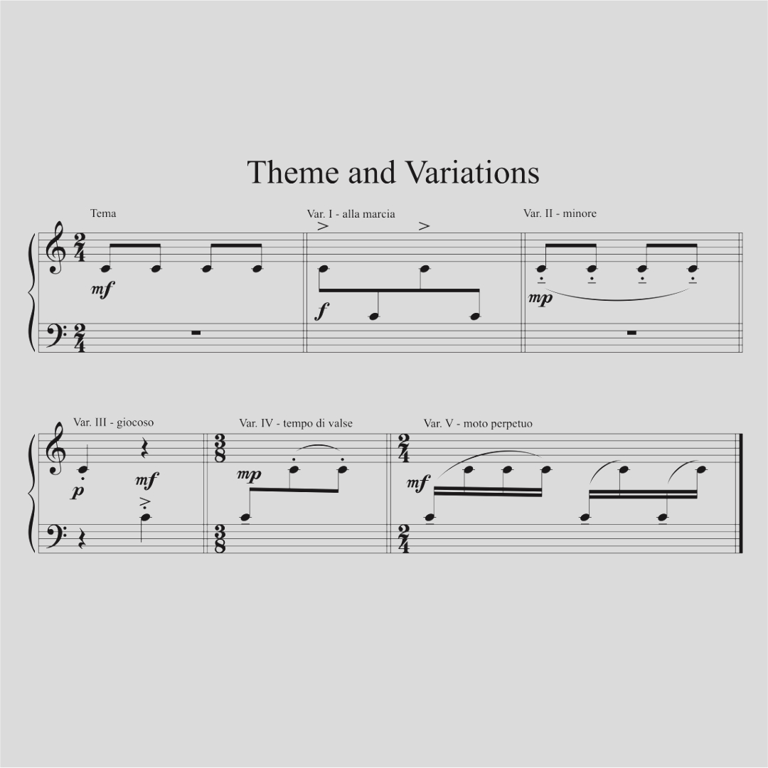 MusicOfLee's tweet photo. Tema con variazioni https://t.co/oot1duUsos