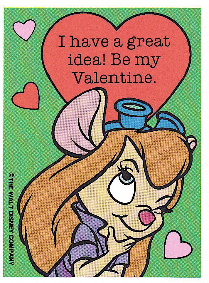 RetroNewsNow on X: ❤️1989 'Chip 'n Dale: Rescue Rangers' #ValentinesDay  Cards  / X