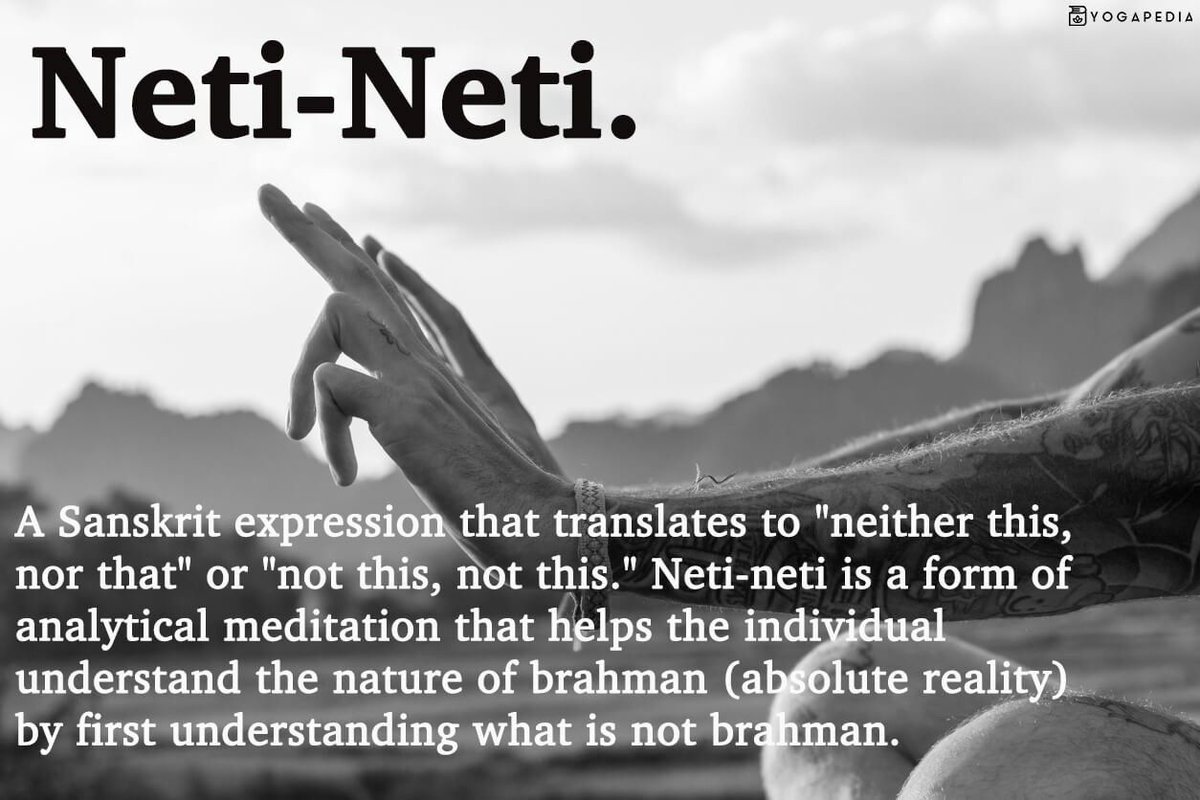 thestillpoint_'s tweet photo. After negating all of the above mentioned as ‘not this’, ‘not this’, that Awareness which alone remains – that I am.

- Ramana Maharshi, Who Am I? https://t.co/WpY3OMPa4o