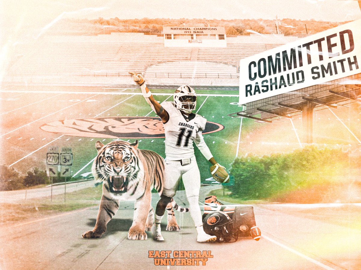 rashaud_smith's tweet image. Blessed to announce my commitment to @ECUTigersFB Lets Work!!🧡🖤
