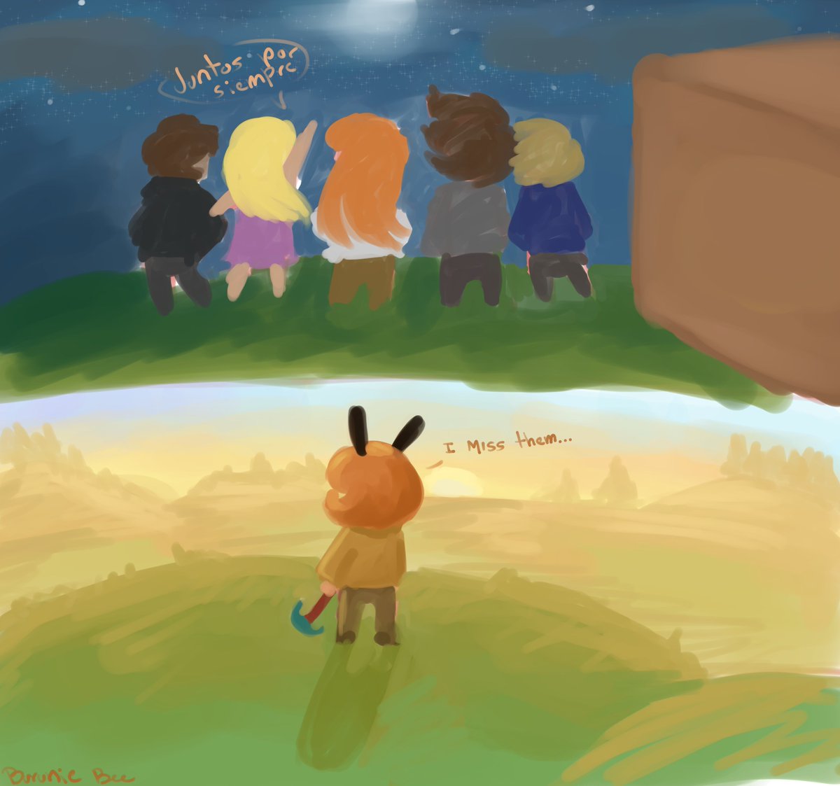 BurunieBee's tweet photo. Y el recuerdo aun duele... Era feliz sin saberlo... #minecraft #art #artist https://t.co/h6PCa4Jb4J