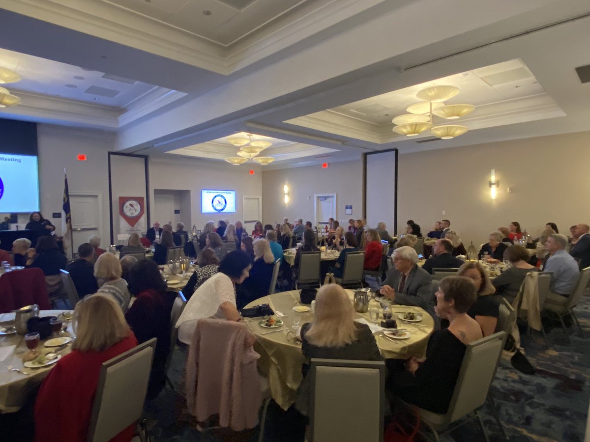 A great day to talk about #bankthevote & #protectyourvote to the greatest workers of NC the ⁦@NcfrWomen⁩, everyone knows that 80/85% of vols are women. ⁦@RNCVoteProtect⁩⁦@NCGOP⁩