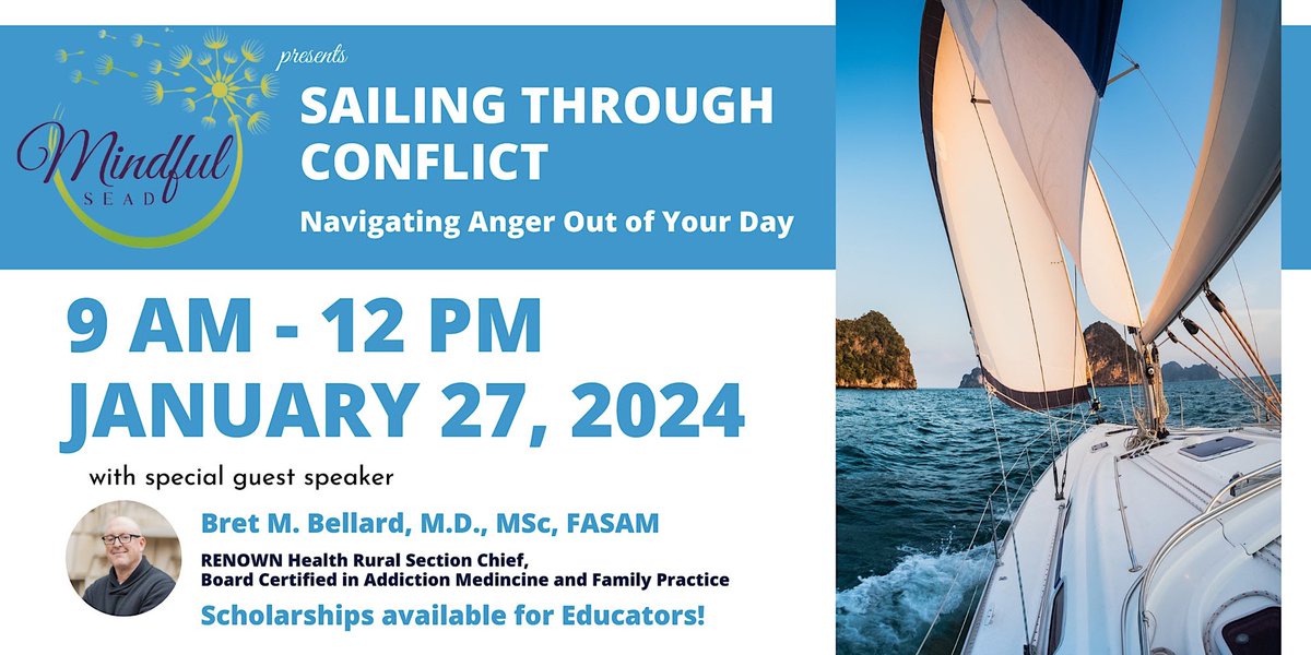 Today, @MindfulSEAD hosted a workshop titled 'Sailing Through Conflict: Navigating Anger Out of Your Day' with special guest speaker, Bret M. Bellard, M.D., MSc, FASAM. 

Educators were building community through enhancing their skillset! 💜#conflictresolution #mindfulness