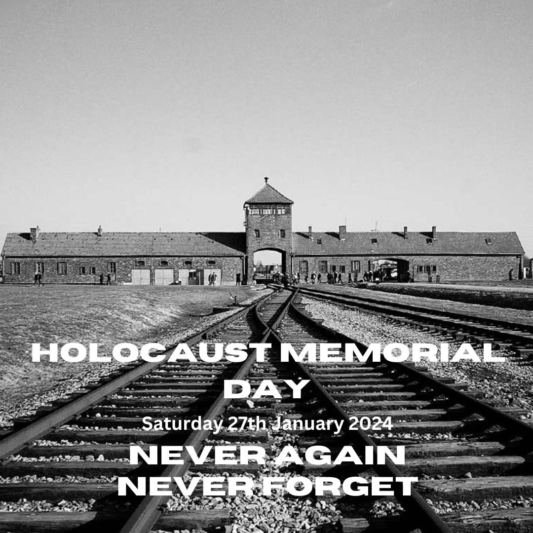 UYN_Official's tweet photo. On this day in 1945, Auschwitz concentration camp was liberated. 

We will never forget the victims of the Holocaust.

#NeverAgain https://t.co/HpF6JVAQ9Q