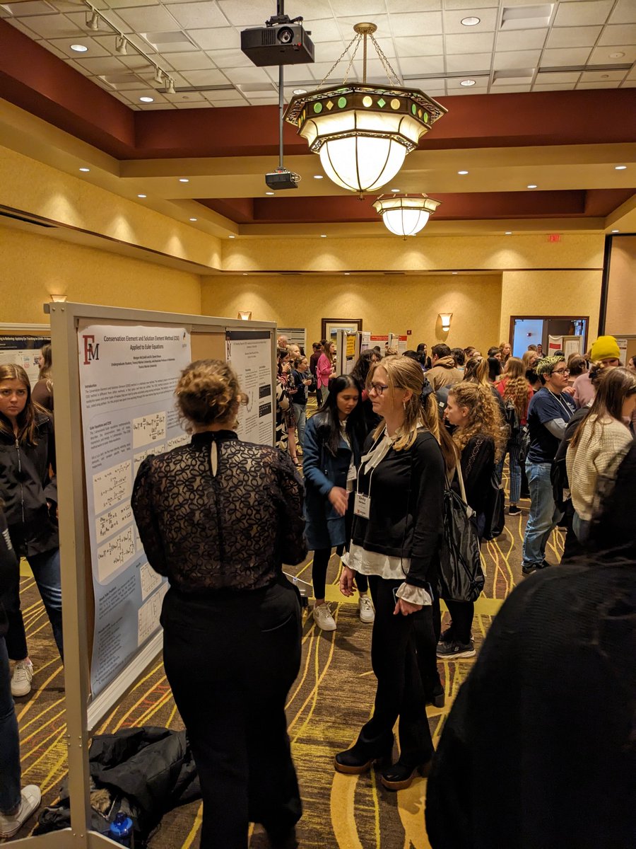 So proud of #mathpatriots Tori McCaskill and Bhakti Patel who presented their work at #ncuwm2024