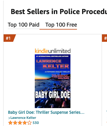 Still #1 in Police Procedurals. Free Today!
amazon.com/Baby-Girl-Doe-… #free #FreeBook #KindleUnlimited #bestseller