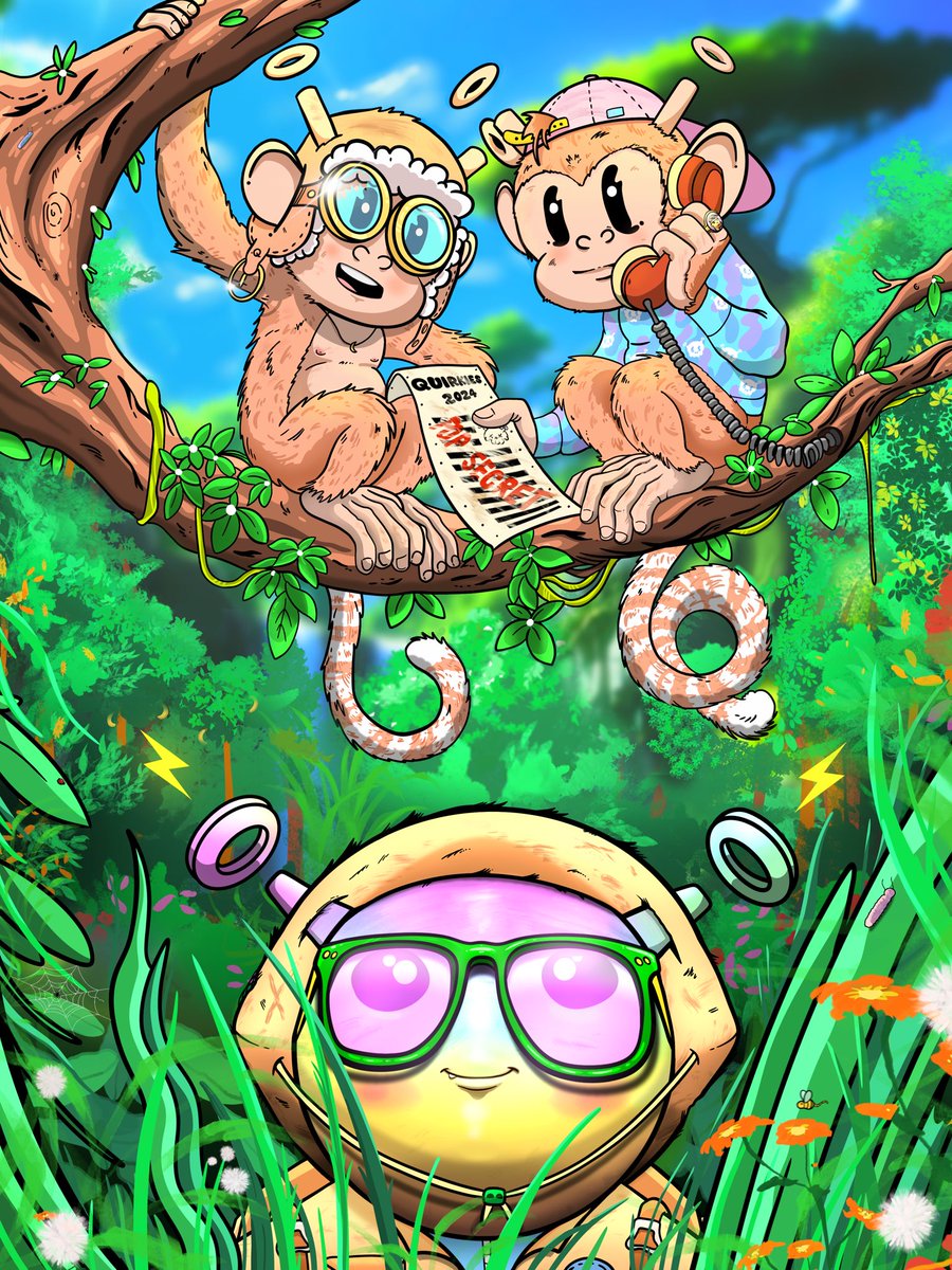 byWillyE's tweet image. QUIRKIES 2024 🌿

Honorary Artwork for Papii and Syn.

It's meant to capture the peaceful and joyful atmosphere that defines Quirkies all around. 

Quirkies is a space of mutual support in every way. 

It's a place to feel comfortable, to talk with good friends and to unwind. A…